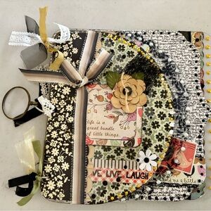 Handmade Floral Scrapbook Album